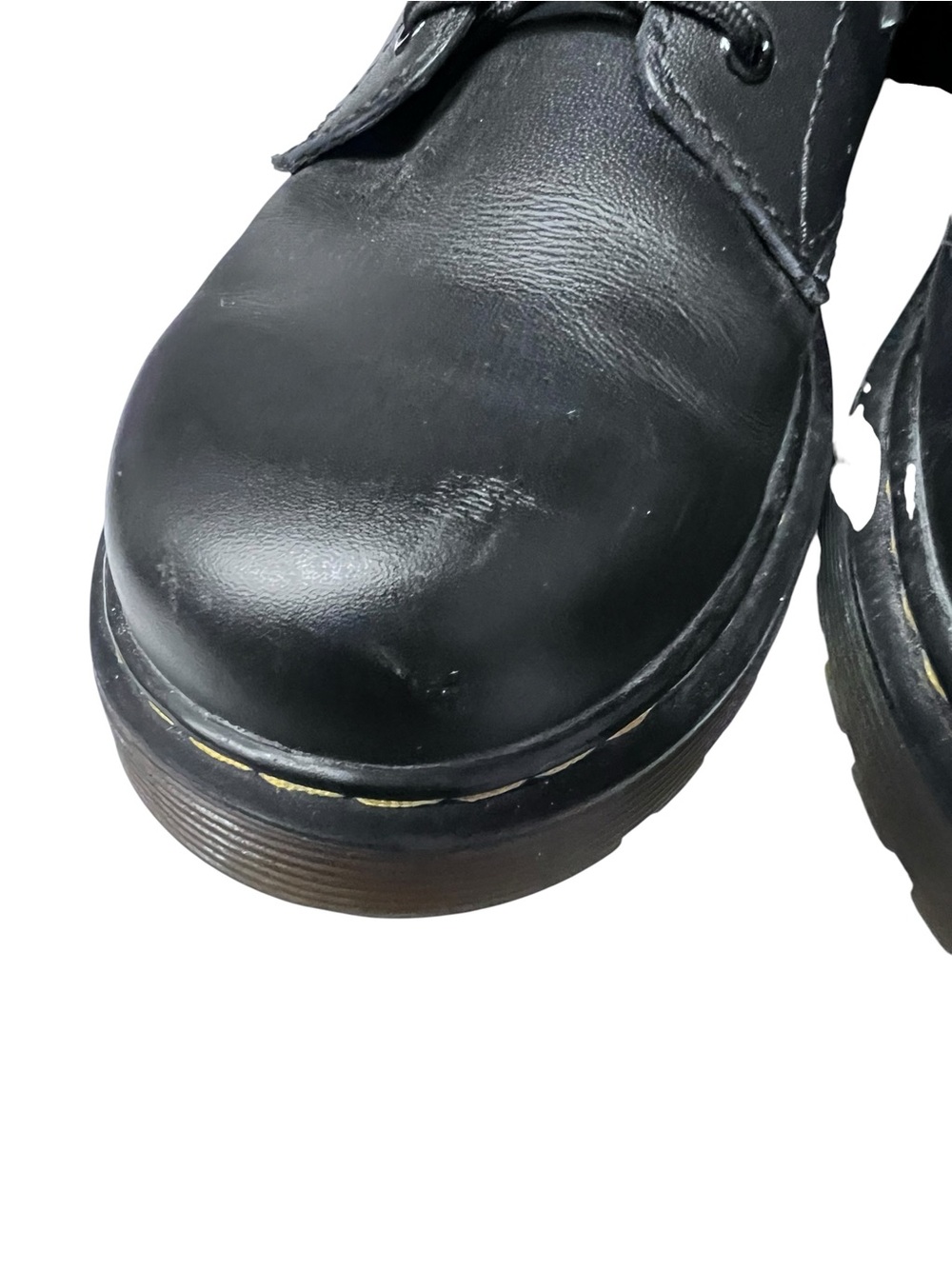 Doc Martens Kids US 4 Air Wair 1460 J Black Combat Boots Side Zip - Picture 6 of 9